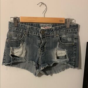 Distressed Denim Women's Shorts